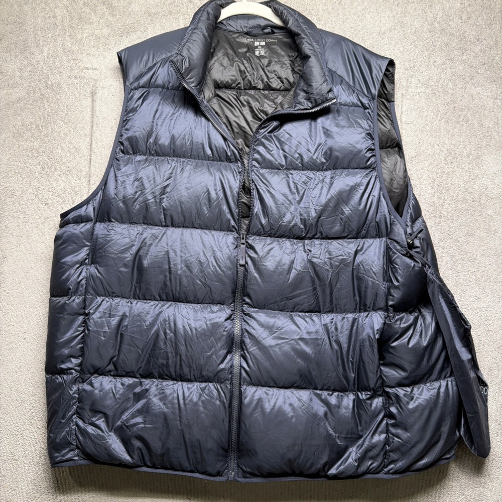 Uniqlo Ultra Light Down Vest Water Repellent Navy Blue Men's 3XL‎ Puffer